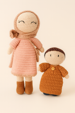 Khadija & Ahmad Crochet Dolls