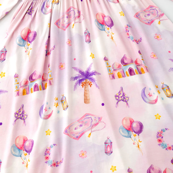 Ramadan Garden Nightgown - Purple