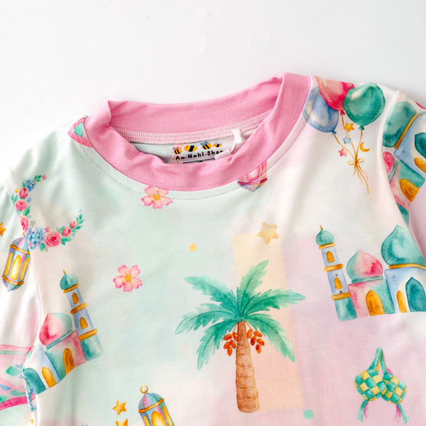 Ramadan Garden Pajamas  - Pink
