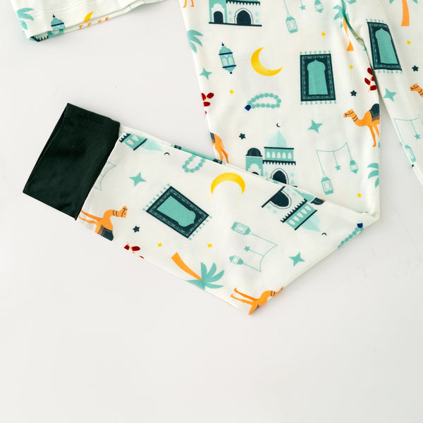 Desert Bloom Pajama & Zippy - Green