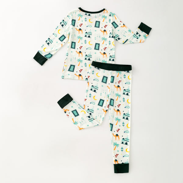 Desert Bloom Pajama & Zippy - Green