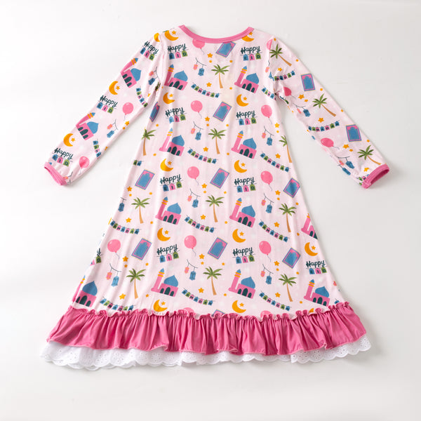 Pink Ramadan & Eid Bamboo Nightgown