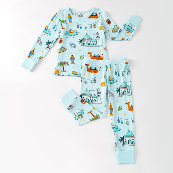 Ramadan Nights Bamboo Pajamas - Blue