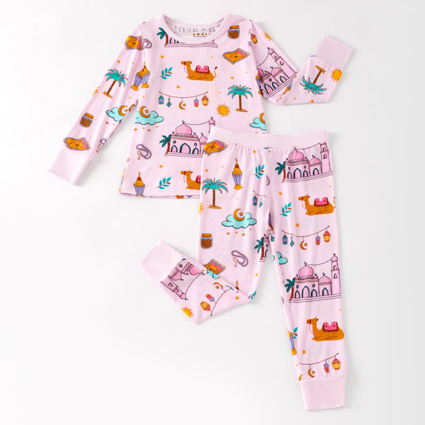 Ramadan Nights Bamboo Pajamas - Pink