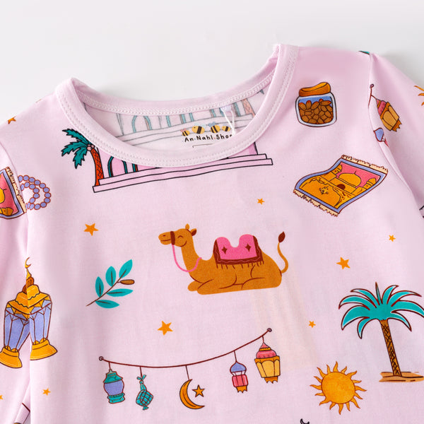 Ramadan Nights Bamboo Pajamas - Pink