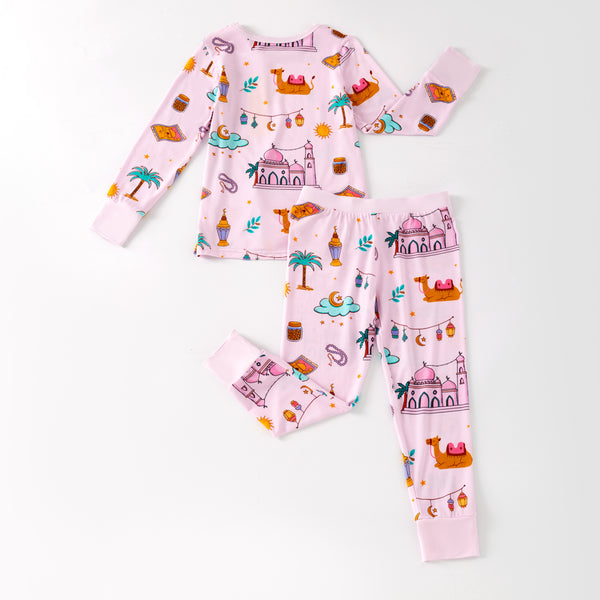 Ramadan Nights Bamboo Pajamas - Pink