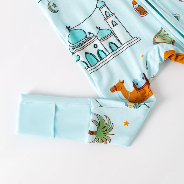 Ramadan Night Bamboo Zippy - Blue