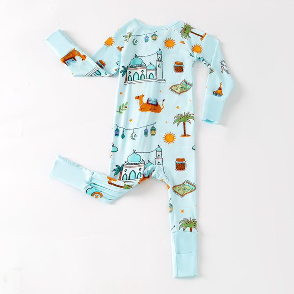 Ramadan Night Bamboo Zippy - Blue