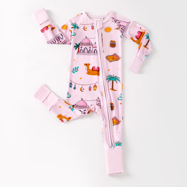 Ramadan Night Bamboo Zippy - Pink