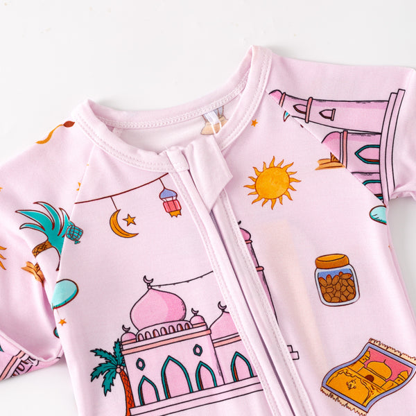 Ramadan Night Bamboo Zippy - Pink