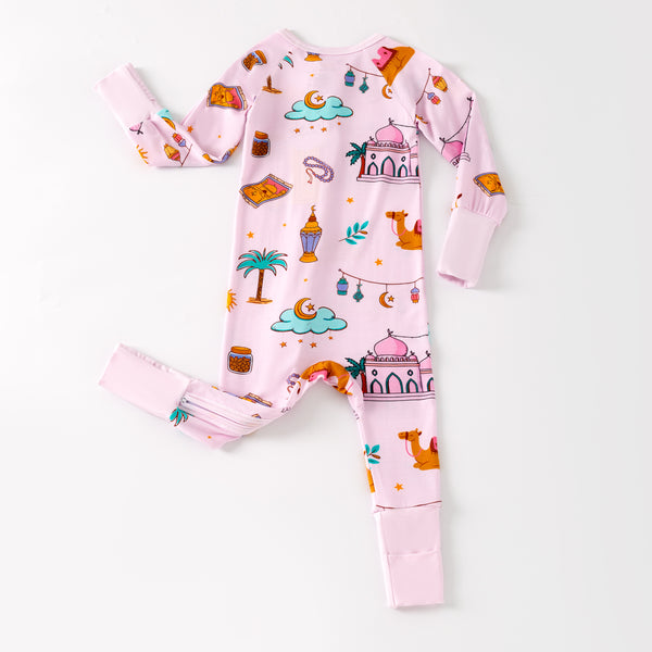 Ramadan Night Bamboo Zippy - Pink