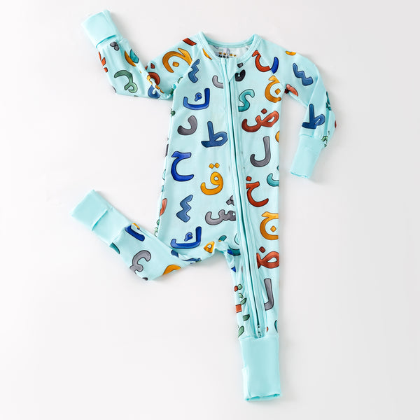 Blue Arabic Bamboo Zippy