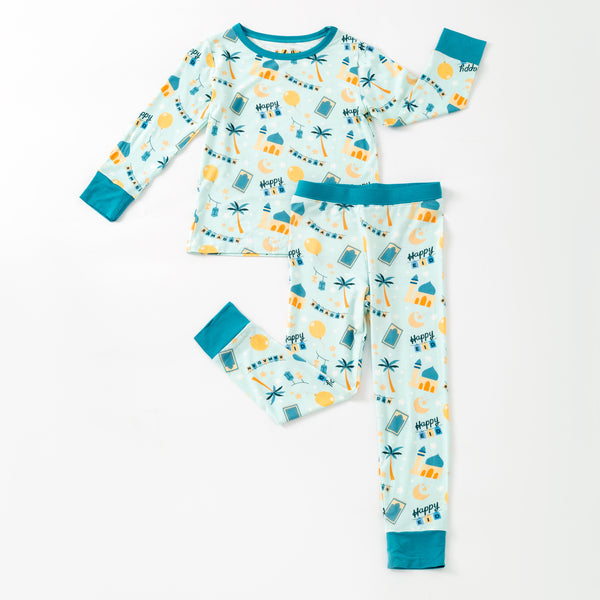 Teal Ramadan & Eid Bamboo Pajamas