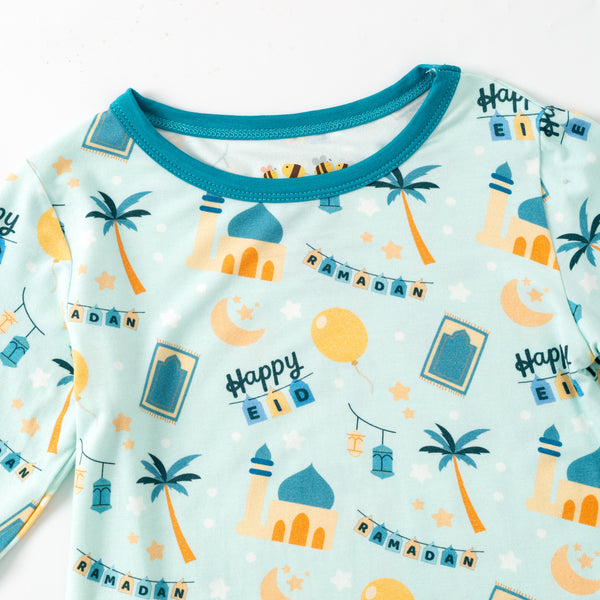 Teal Ramadan & Eid Bamboo Pajamas