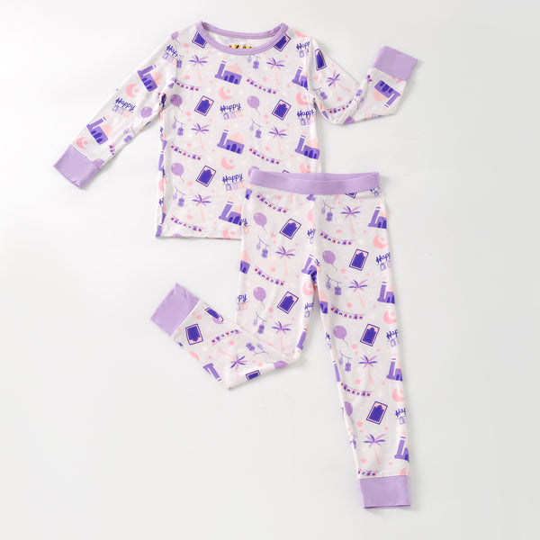Purple Ramadan & Eid Bamboo Pajamas