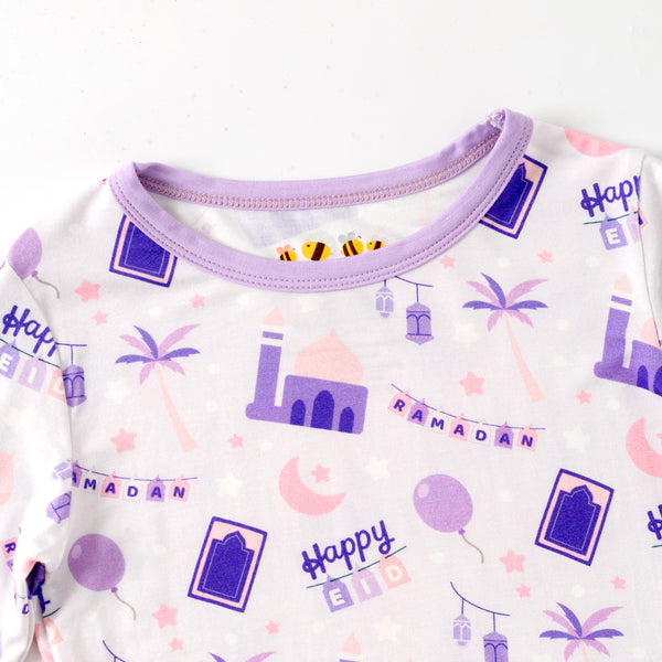 Purple Ramadan & Eid Bamboo Pajamas
