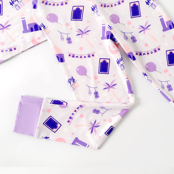 Purple Ramadan & Eid Bamboo Pajamas