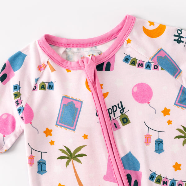 Pink Ramadan & Happy Eid Bamboo Zippy
