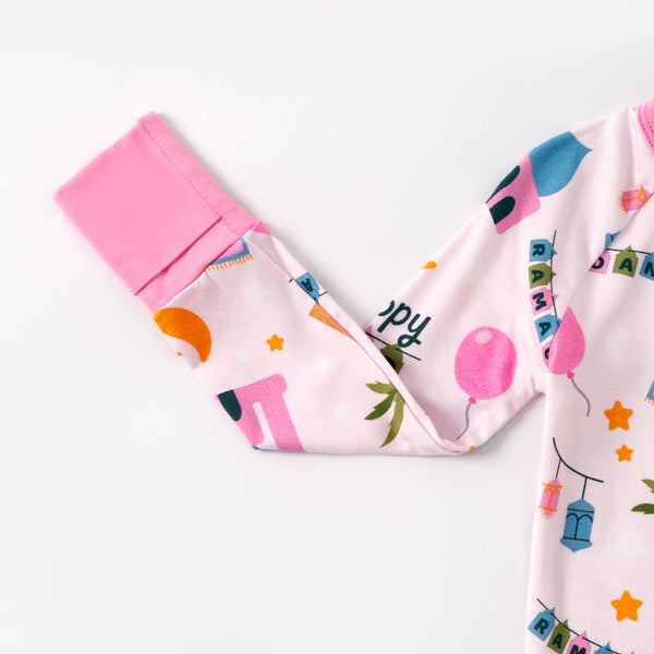 Pink Ramadan & Happy Eid Bamboo Zippy