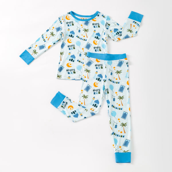 Blue  Ramadan & Eid Bamboo Pajamas