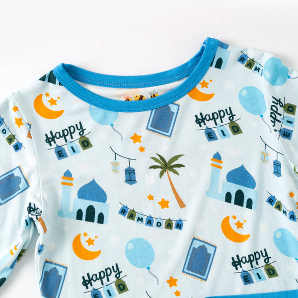 Blue  Ramadan & Eid Bamboo Pajamas