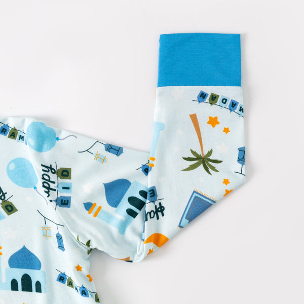 Blue  Ramadan & Eid Bamboo Pajamas