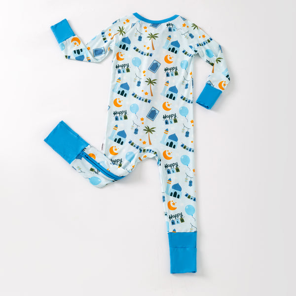 Blue Ramadan & Happy Eid Bamboo Zippy