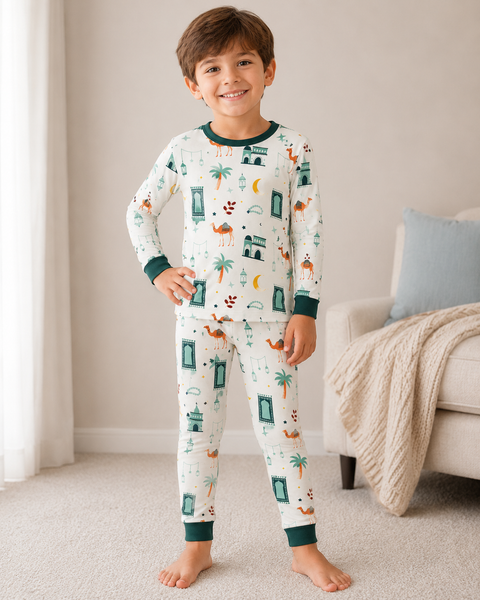 Desert Bloom Pajama & Zippy - Green