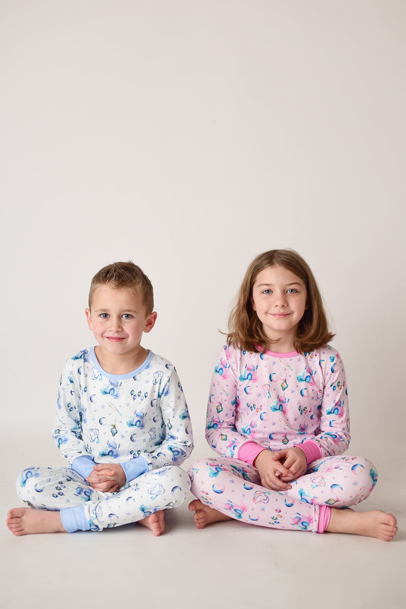 Pink Lantern Moon and Star Pajamas – An Nahl Shop
