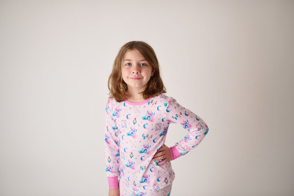 Pink Lantern Moon and Star Pajamas – An Nahl Shop