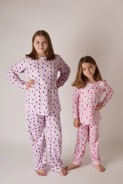 MOON & STAR PJS - PINK (MOMMY & ME MATCHING)